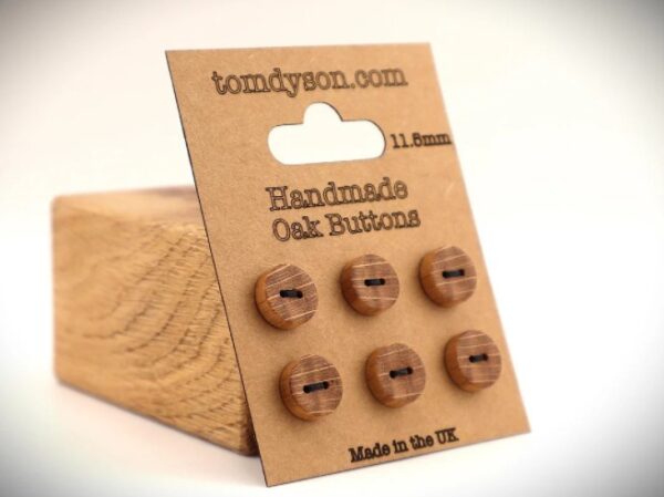 Handmade Oak Buttons by Tom Dyson (set of 6)