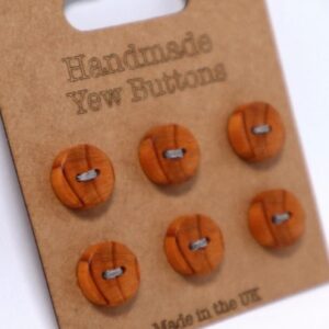 Handmade Yew Buttons by Tom Dyson (set of 6)