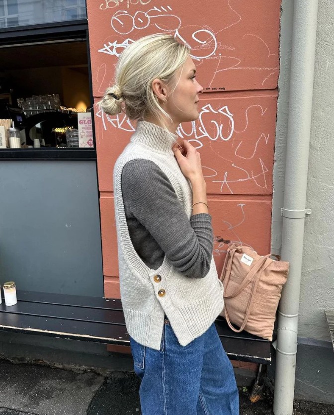 PetiteKnit Lulu Slipover - printed pattern