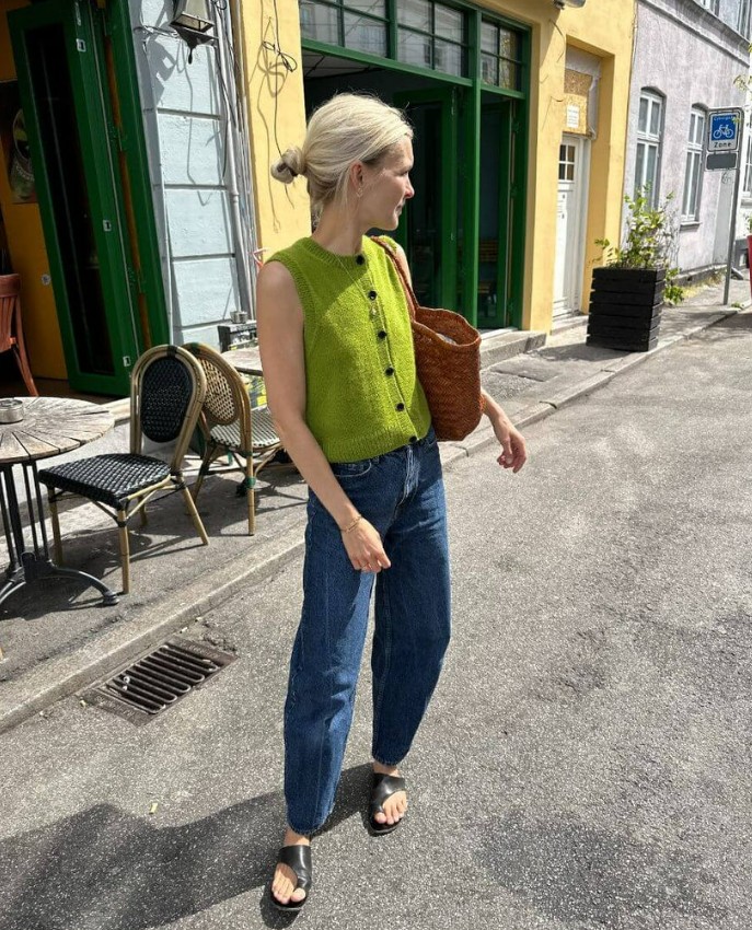 PetiteKnit Maggie Vest - printed pattern - Image 9