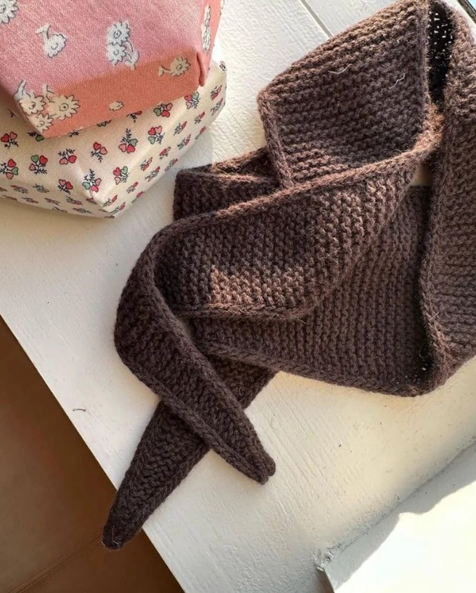 PetiteKnit Sophie Scarf - printed pattern - Image 4