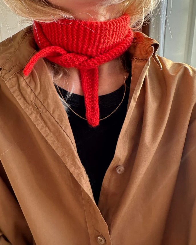 PetiteKnit Sophie Scarf - printed pattern - Image 8